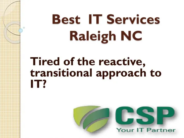 IT support Raleigh NC