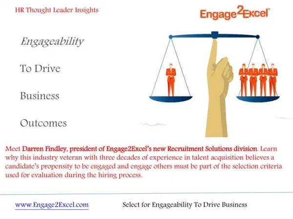 Select for Engageability To Drive Business