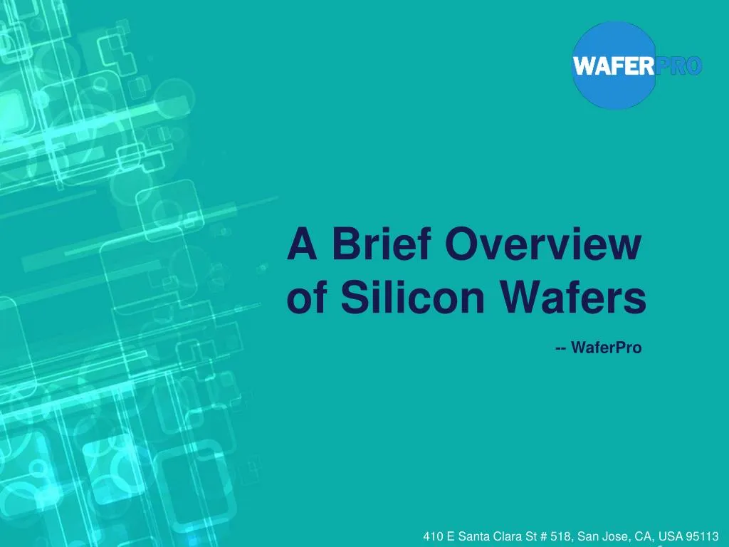 a brief overview of silicon wafers