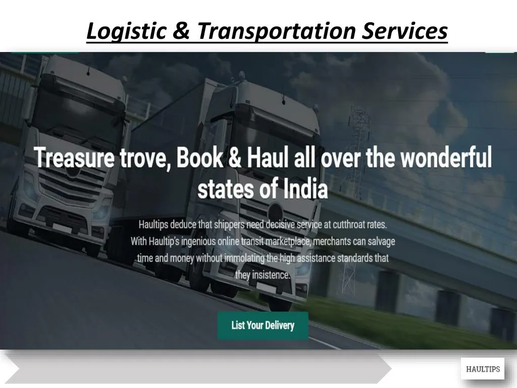 logistic transportation services