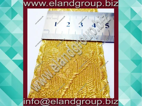 Gold Mylar Oak Leaf Gold Lace