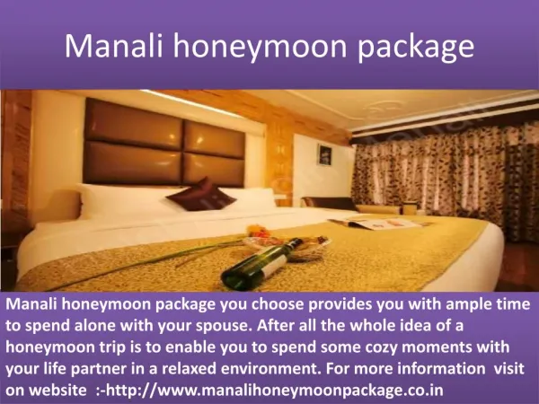 delhi to manali honeymoon package