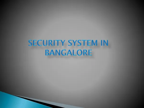Factory Security Systems in Bangalore