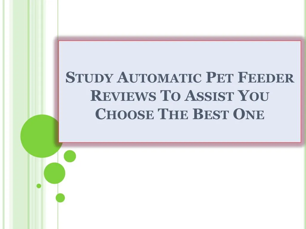 study automatic pet feeder reviews to assist you choose the best one
