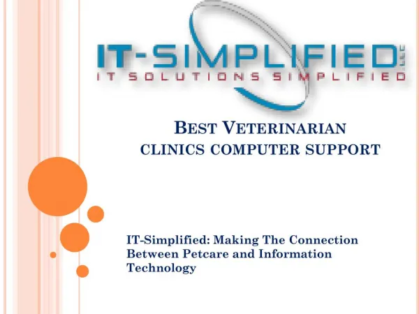 Vet clinic network support
