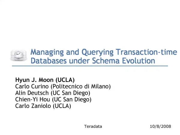 Managing and Querying Transaction-time Databases under Schema Evolution
