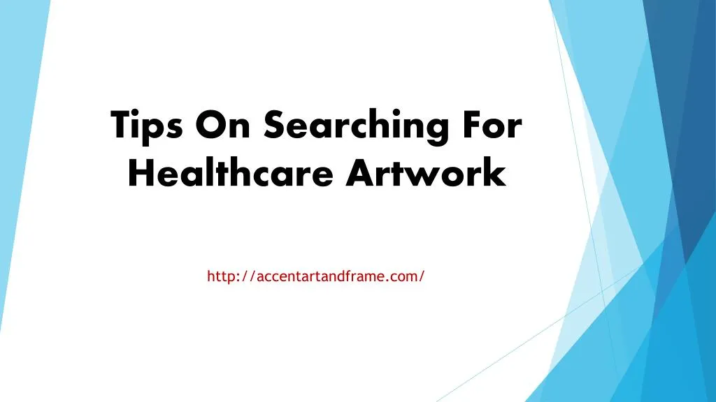 tips on searching for healthcare artwork