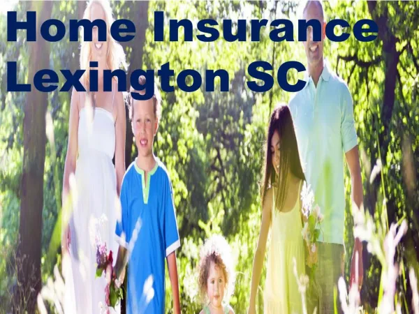 Detail About Home Insurance Lexington SC