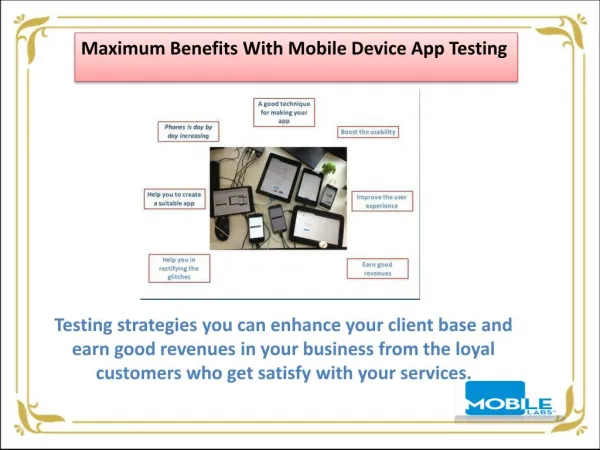 Maximum Benefits With Mobile Device App Testing