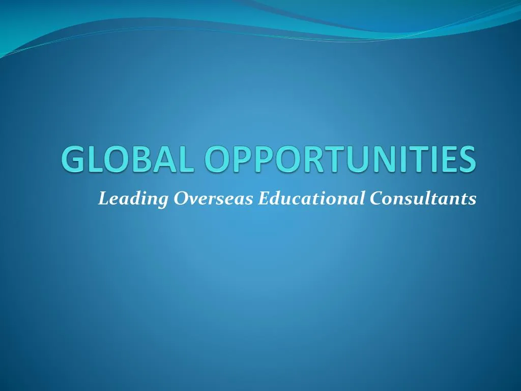 global opportunities