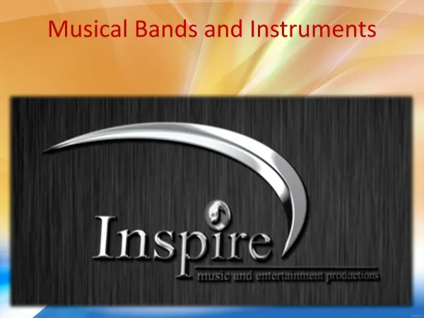 Musical Bands and Instruments