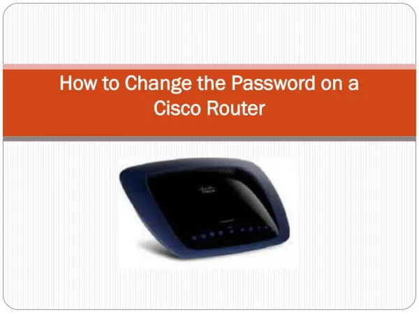 How to Change the Password on a Cisco Router