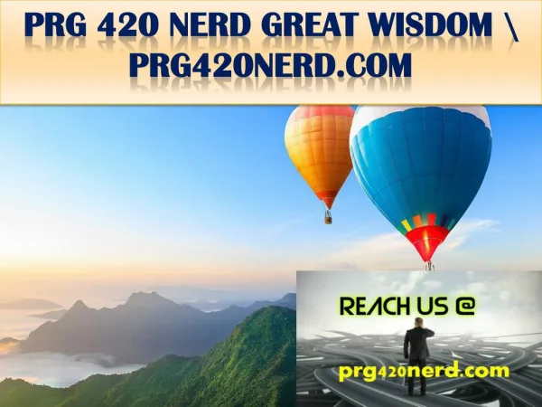 PRG 420 NERD GREAT WISDOM \ prg420nerd.com