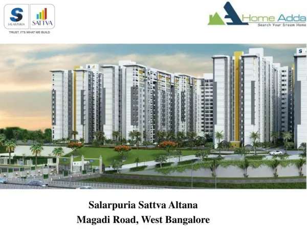 Salarpuria Sattva Altana | Ongoing Project In West Bangalore