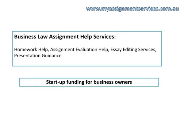 Are you looking for Business Law Assignment Help Services