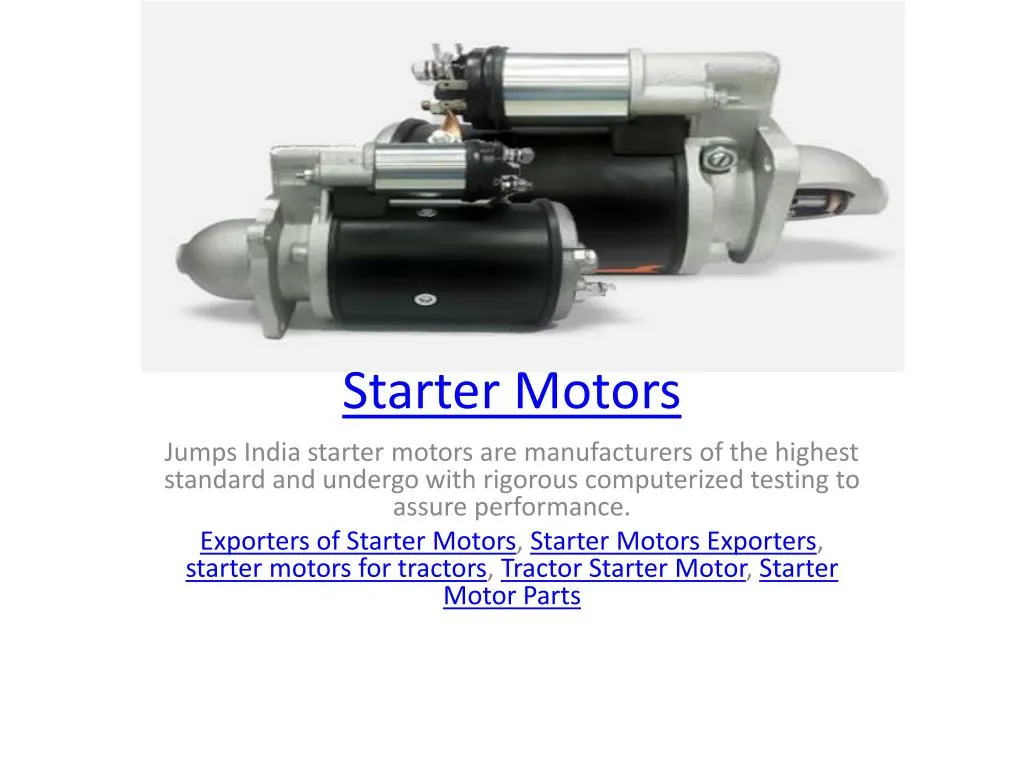 starter motors