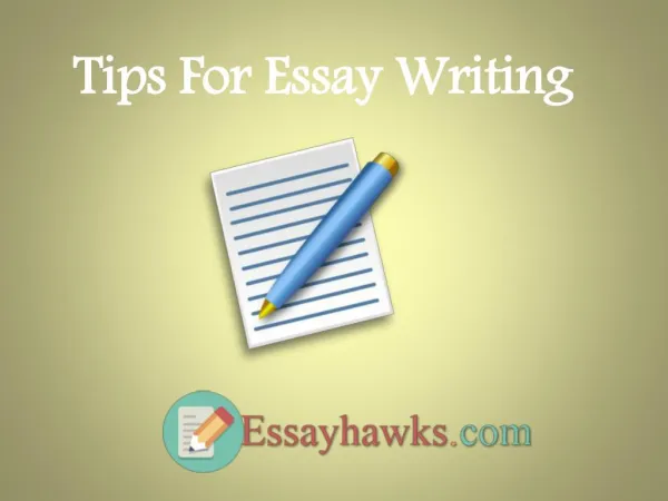 Tips For Essay Writing