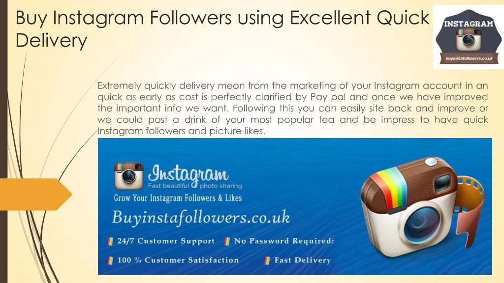 buy instagram followers using excellent quick delivery