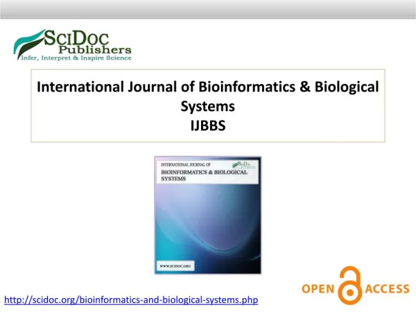International Journal of Bioinformatics & Biological Systems