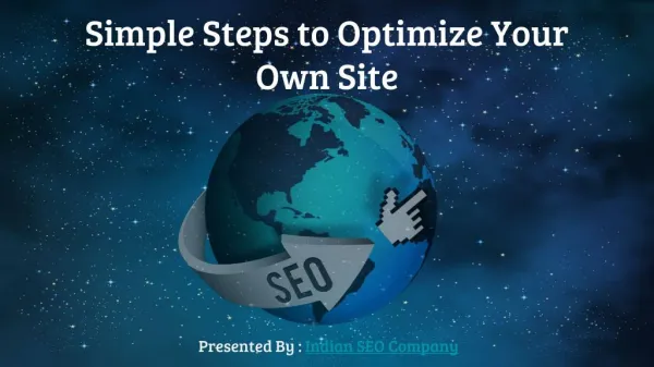 Simple steps to optimize your own site