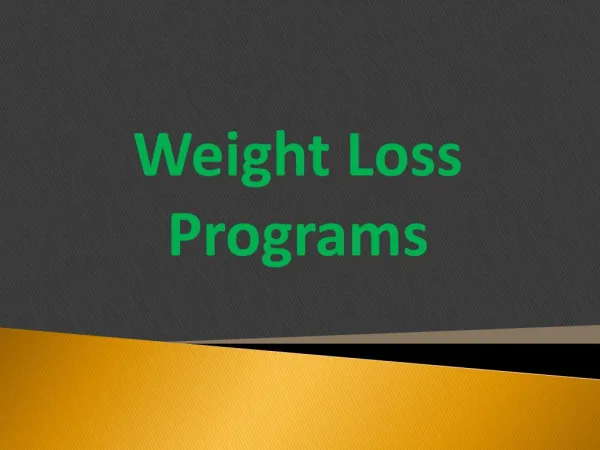Choosing a Safe and Successful Weight-loss Program