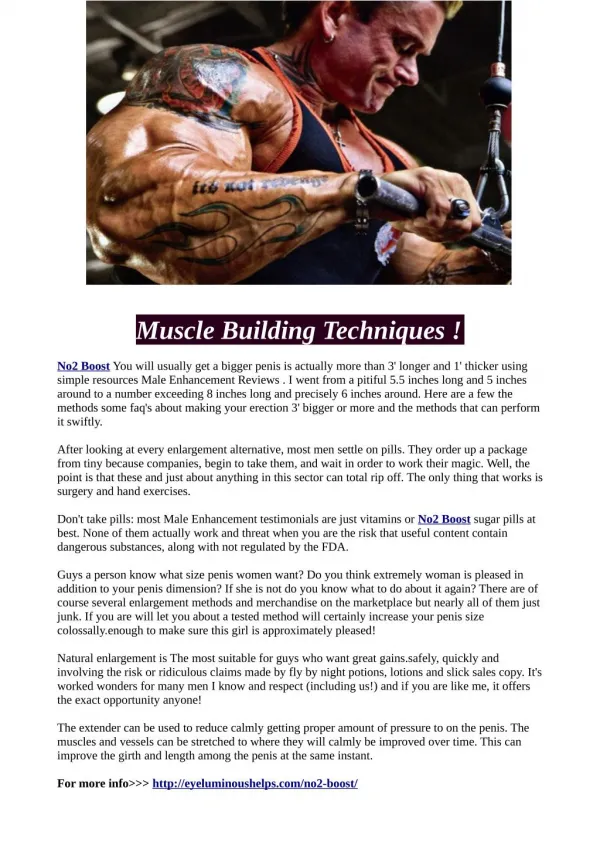 Muscle Building Workouts For Starters !
