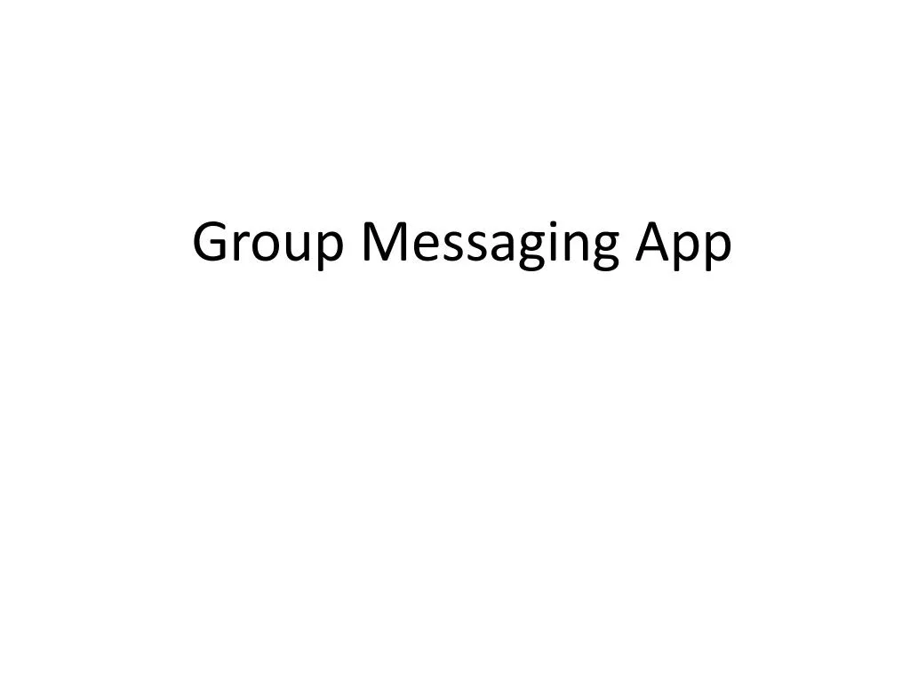 group messaging app