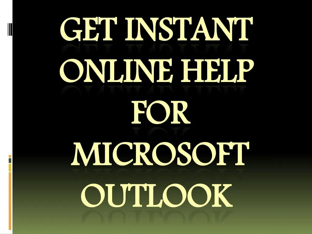 get instant online help for microsoft outlook