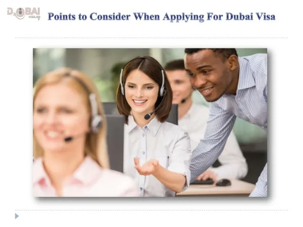 Points to Consider When Applying For Dubai Visa
