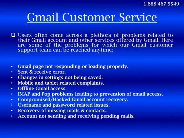 Gmail Customer Service