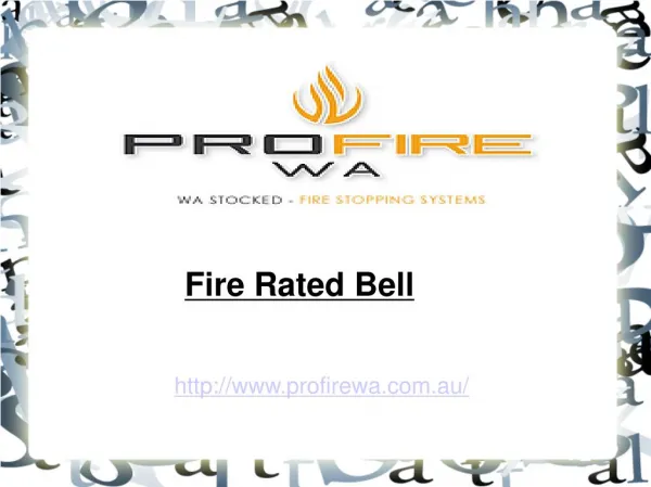 Fire Rated Bell
