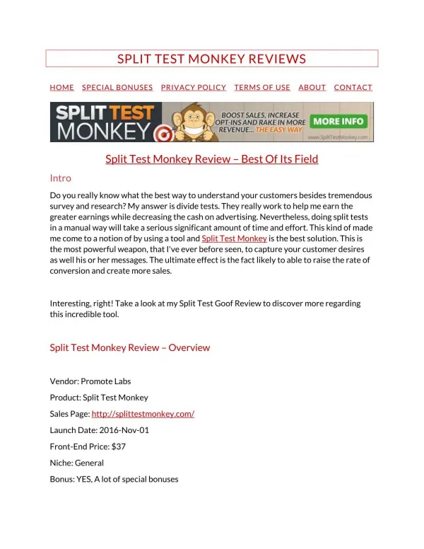 Split Test Monkey Review