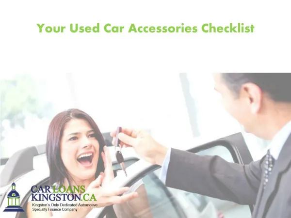 Your Used Car Accessories Checklist