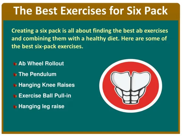 The Best Exersice for Six Pack