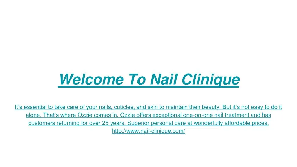 welcome to nail clinique