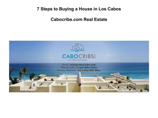 CaboCribs.com Opens for Los Cabos Real Estate Enthusiasts