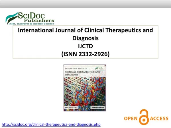 International Journal of Clinical Therapeutics and Diagnosis ISSN 2332-2926