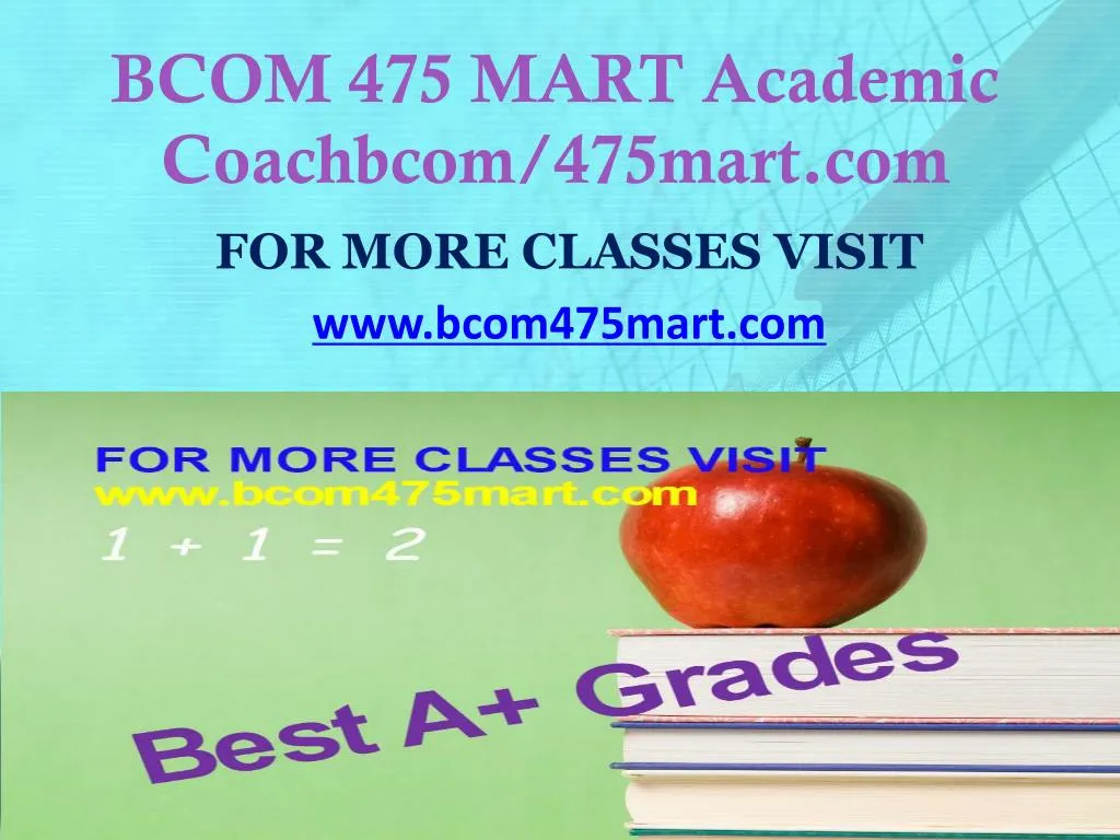 bcom 475 mart academic coachbcom 475mart com