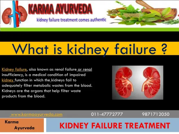 kidney failure treatment