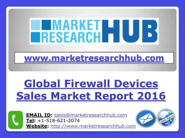 Global Firewall Devices Sales Market Report 2021