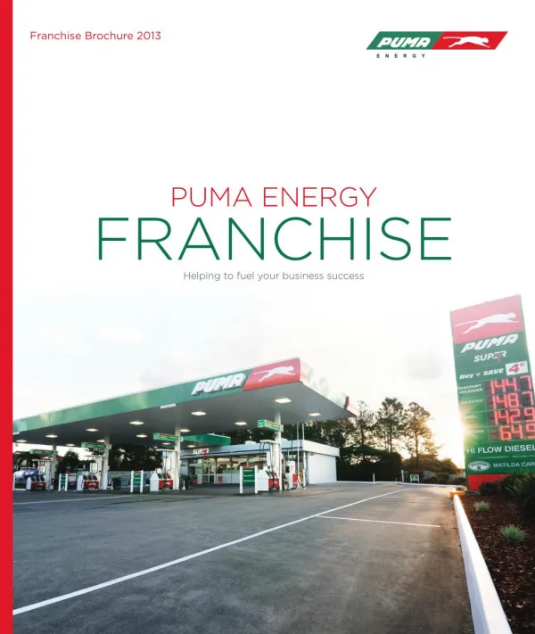 Puma Energy Franchise Brochure