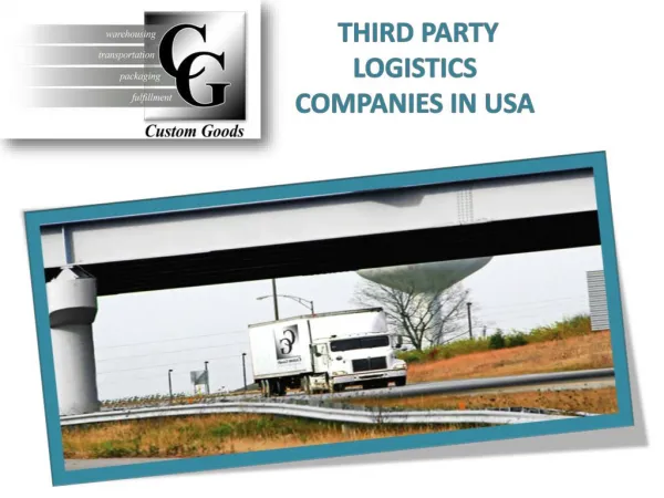 Third Party Logistics Companies In USA