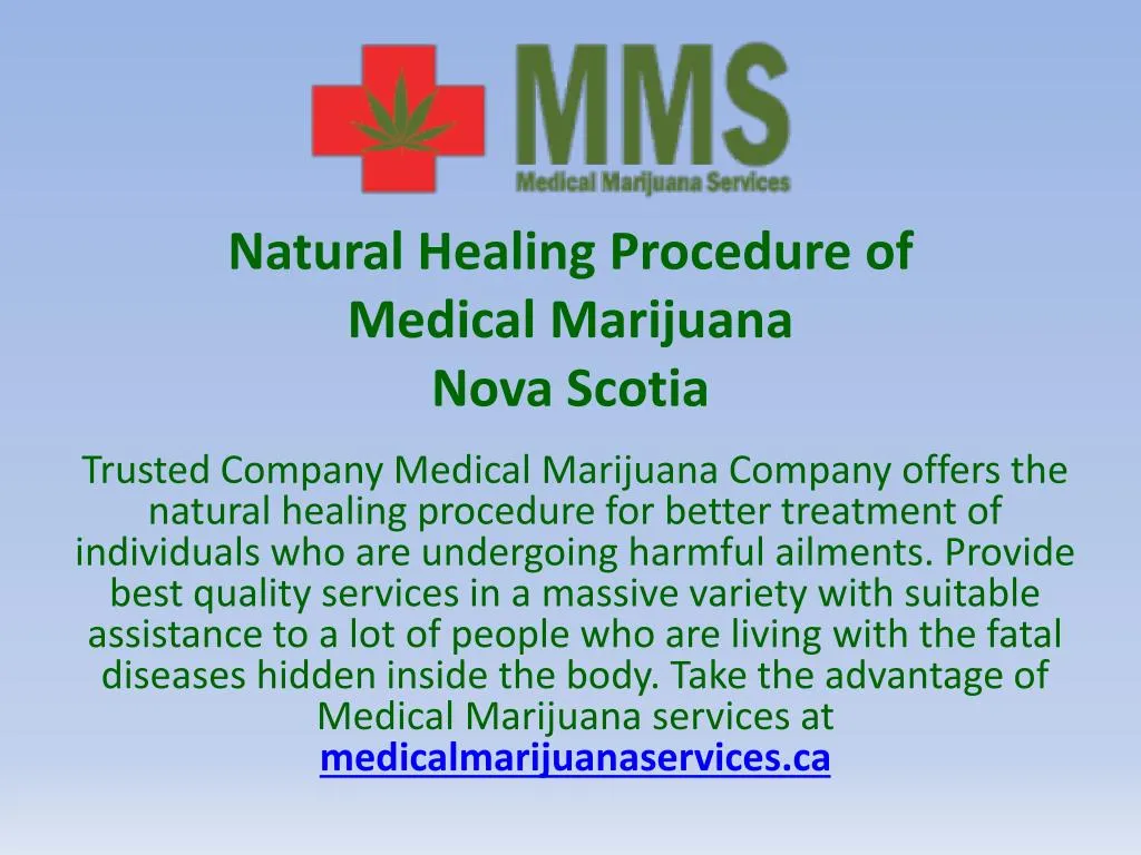 natural healing procedure of medical marijuana nova scotia