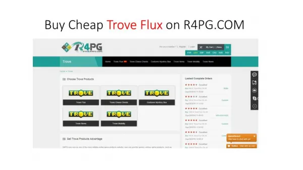 Buy Cheap Trove Flux on R4PG.COM