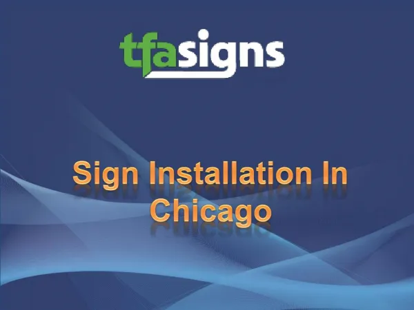 Sign Installation In Chicago