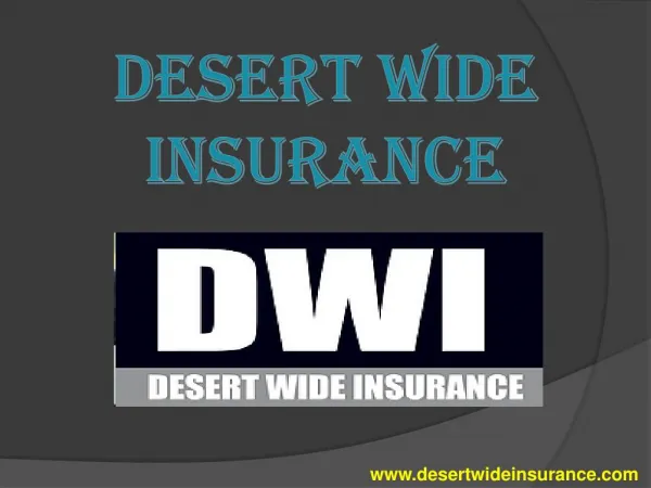SR22 insurance - Desert Wide Insurance