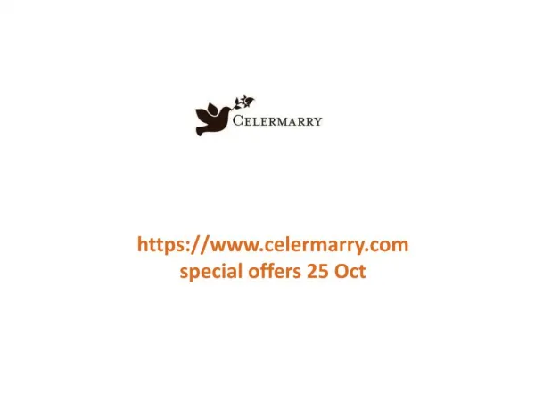 www.celermarry.com special offers 25 Oct