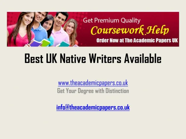 Get Best Coursework Writing Services from Expert Writers