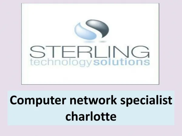 Computer network specialist charlotte