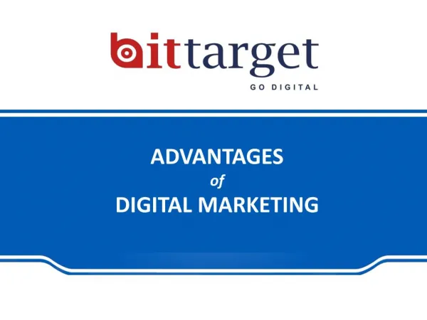 Bittarget-Advantages of Digital Marketing | 9999623343